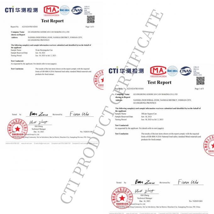 Guangzhou BetterCan Industry and Trade Co., Ltd. মান নিয়ন্ত্রণ