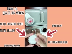 ইঞ্জিন তেল খালি টিনের ক্যান 4 লিটার 1 গ্যালন