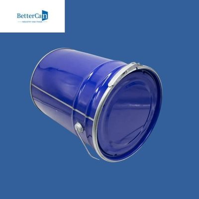 কেনা স্ট্যাকযোগ্য 20L স্টিলের বালতি, ঢাকনা সহ খালি পেইন্ট বালতি online manufacture