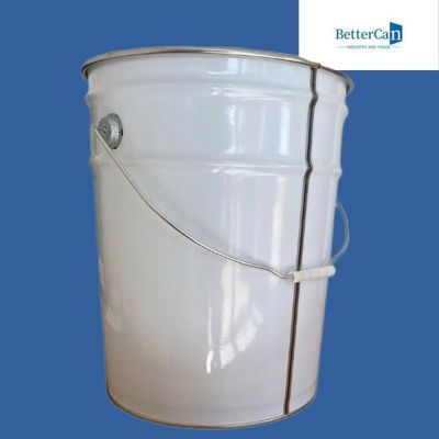 কেনা 10l রাউন্ড পেইন্ট বালতি 0.28 মিমি লুগ ফ্লাওয়ার ঢাকনা সহ খালি online manufacture