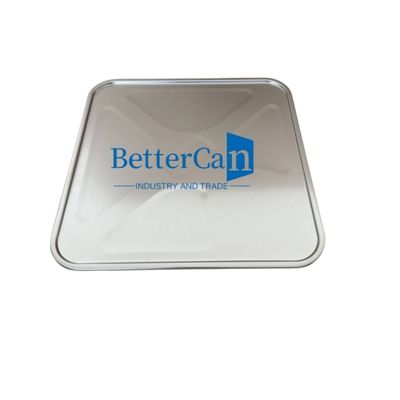 কেনা 18 লিটার বর্গাকার টিনের ক্যান, নীচে স্বচ্ছ কোটিং বার্ণিশ, বাইরে 0.28 মিমি ক্যানের উপাদান অনলাইনে উৎপাদন