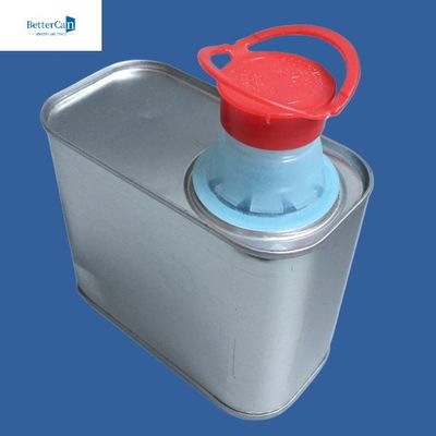 কাস্টমাইজযোগ্য 500ml 1L পেইন্ট টিন, খালি আয়তক্ষেত্রাকার টিনের ক্যান