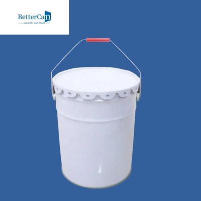খালি মেটাল পেইন্ট পেল 20L 5 গ্যালন সাদা রঙের বালতি সামঞ্জস্যযোগ্য উচ্চতা সহ