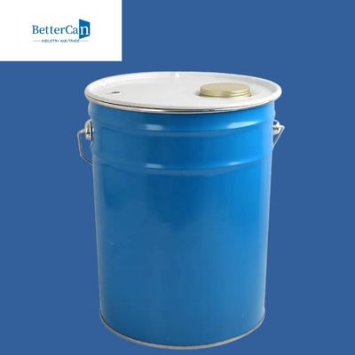 খালি মেটাল পেইন্ট পেল 20L 5 গ্যালন সাদা রঙের বালতি সামঞ্জস্যযোগ্য উচ্চতা সহ