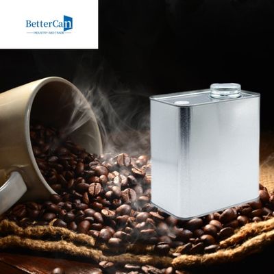 ভালভ সহ 0.5 পাউন্ড 1 পাউন্ড কফি বিন টিন 500G মেটাল স্কোয়ার টিন