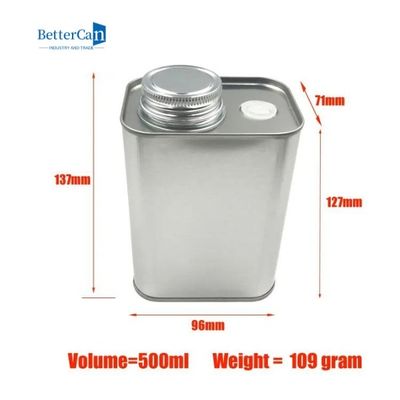 200g মেটাল টি ক্যানিস্টার খালি 8 Oz টিনের পাত্রে ভালভ সহ 116x60x100mm