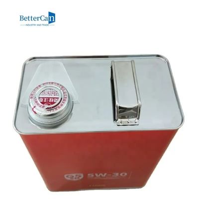 36Oz স্কয়ার টিনের তেল ক্যান 1 লিটার খালি কাস্টম ব্রেক তেল ক্যান