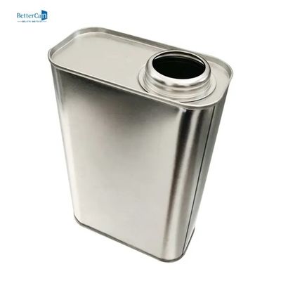ফানেল স্ক্রু ক্যাপ সহ 500ml প্লেইন ইঞ্জিন অয়েল টিন কাস্টম টিনের পাত্র