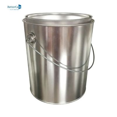 রাউন্ড পেইন্ট টিনের ক্যান ধারক 4L খালি মেটাল গ্যালন পেইন্ট ক্যান