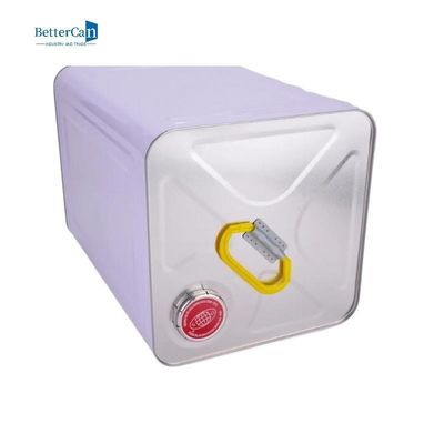 খালি টিনের মেটাল বালতি 20L স্কয়ার পেইন্ট বালতি মেটাল ঢাকনা সহ