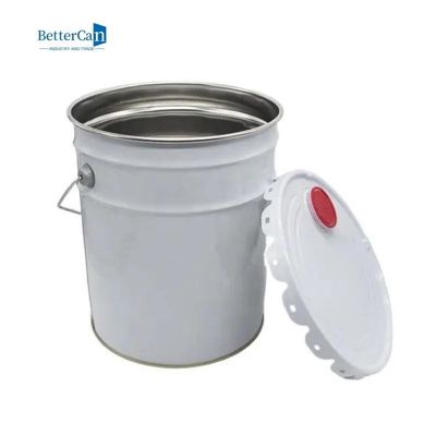 0.28mm-0.43mm শোভাকর পেইন্ট টিনের বালতি শক্তভাবে সীলমোহর করা যেতে পারে