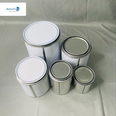 মেটাল কভার সহ 1/2 পিন্ট অটো পেইন্ট টিন ক্যান OEM 250ml থেকে 5 লিটার অটো টিন ক্যান